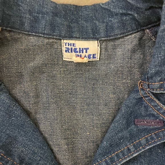 Vintage denim waist coat - Picture 3 of 4